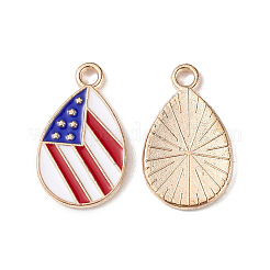 Pendenti smaltati in lega stile bandiera americana&nbsp;ENAM-K067-31