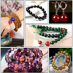 Kit de fabrication de bracelets extensibles en perles d'agate naturelle&nbsp;DIY-SC0014-75