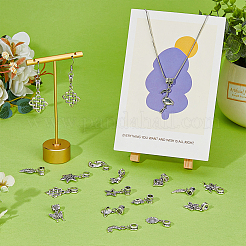 72pcs 18 Arten Legierung europäische baumelnde Charms&nbsp;FIND-FH0008-45