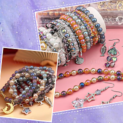 Kits de fabrication de bracelets en perles de verre électrolytiques à faire soi-même&nbsp;DIY-SP0002-88B