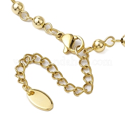 2 pz 2 bracciali con catene a maglie in ottone e barra in ottone&nbsp;BJEW-JB11051