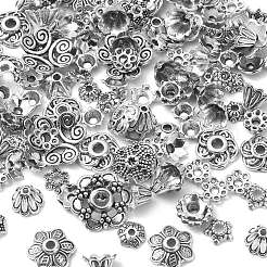 30 g Perlenkappen-Set aus Legierung mit Blumen im tibetischen Stil&nbsp;TIBE-YW0001-30
