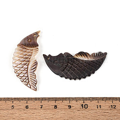 Natürliche geschnitzte Anhänger aus schwarzer Lippenmuschel&nbsp;SSHEL-N041-06