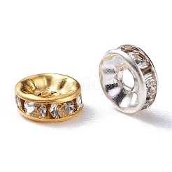 Messing Strass Zwischen perlen&nbsp;FIND-XCP0001-64