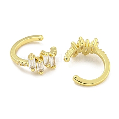 Boucles d'oreilles manchette laiton zircon&nbsp;EJEW-C104-033G