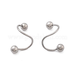 Pendientes de cartílago en espiral de acero inoxidable 304&nbsp;AJEW-A062-04P-01