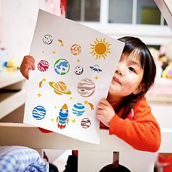 Wiederverwendbare Zeichenschablonen aus Kunststoff&nbsp;DIY-WH0202-353