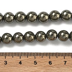 Stränge aus natürlichen Goldpyritperlen&nbsp;G-G459-B01-8mm