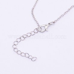 Colliers pendentifs en alliage de strass&nbsp;NJEW-WH0007-02C
