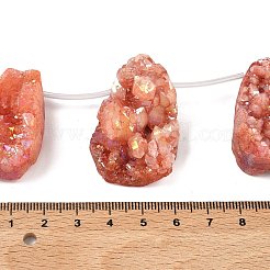 Galvani natürliche druzy Achat Perlen Stränge&nbsp;G-N0259-05