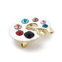 Palette Legierung bunte Strass Broschen&nbsp;JEWB-C037-22G