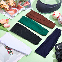 6 diadema ancha de tela de 6 colores para deportes.&nbsp;AJEW-CN0005-07A