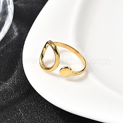Anelli con polsino in acciaio inossidabile 304 per donna&nbsp;RJEW-Z110-05G