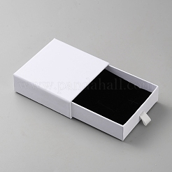 Scatole per cassetti quadrate in cartone per gioielli&nbsp;CON-WH0089-156