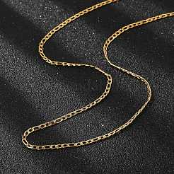 Collane a catena figaro in acciaio inossidabile 304&nbsp;LS-STAS-F034-03G