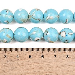 Stränge aus synthetischem Türkis und Muscheln&nbsp;GG-CBA2AE1-A07-D