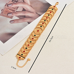 Bracelets ethniques vintage en alliage pavé de zirconiums cubiques&nbsp;JM4536