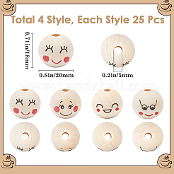 Holzperlen europäischen&nbsp;WOOD-GF0002-24A