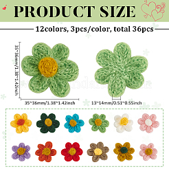 36 Uds. Accesorios de disfraz tejidos a mano de hilo fino de 12 colores&nbsp;DIY-FG0005-58