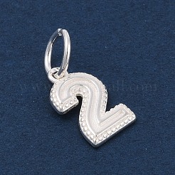 Série numérotée 925 breloques en argent sterling&nbsp;STER-Q002-01C