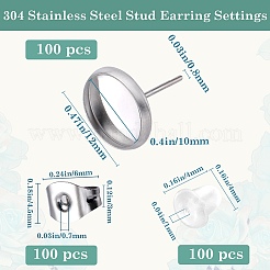 100 Stück flache&nbsp;STAS-SP0001-61C-P