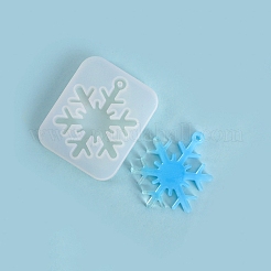 Weihnachtsthema diy schneeflocke anhänger silikonformen&nbsp;LS-DIY-F114-30