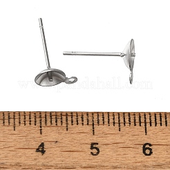 Anlaufgeschützte Ohrstecker aus Edelstahl 304&nbsp;STAS-P370-02D-P