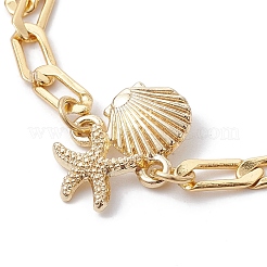Bracciali a catena cordolo in ottone&nbsp;BJEW-JB09982