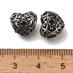 304 Edelstahl-Europäische Perlen&nbsp;STAS-D191-25A-AS