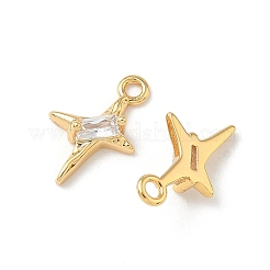 Ottone micro spianare pendenti zirconi&nbsp;KK-Z136-42A-G