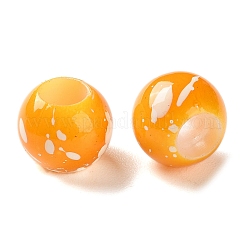Sprühlackierte europäische Perlen aus ABS-Kunststoff&nbsp;KY-G033-01B-02
