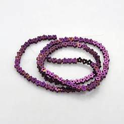 Electroplate non magnetici ematite sintetico fili di perline&nbsp;G-J217D-09
