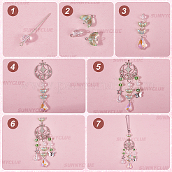 Kit fai da te per realizzare decorazioni pendenti in acciaio inossidabile&nbsp;DIY-SC0025-91