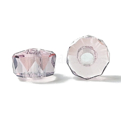 Perle di vetro placcato trasparente&nbsp;GLAA-K064-10A-PL01