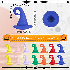28pcs 7 Farben sprühlackierte Legierungsanhänger&nbsp;FIND-SC0012-88