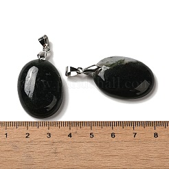 Naturali muschio pendenti agata&nbsp;G-Z055-03P-08