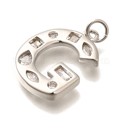 Pendentifs en laiton zircon cubique transparent&nbsp;KK-G521-01P-G