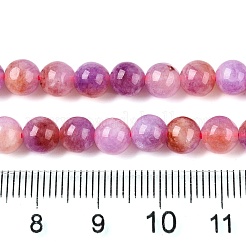 Chapelets de perles en jade blanc naturel teinté&nbsp;G-T138-6mm-210-11