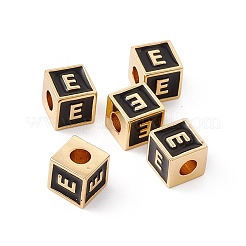 Accumuler des perles d'émail en laiton placage&nbsp;KK-B060-04G-01E