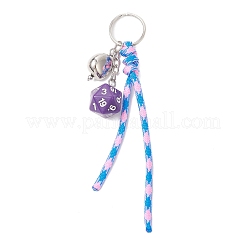 6 porte-clés en corde polyester et élasthanne à 7 noyaux intérieurs&nbsp;KEYC-JKC01336
