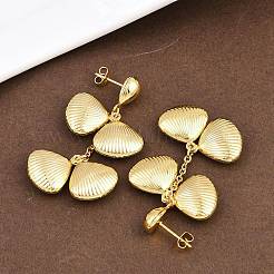 Orecchini pendenti in acciaio inossidabile 304&nbsp;EJEW-P325-05B-G