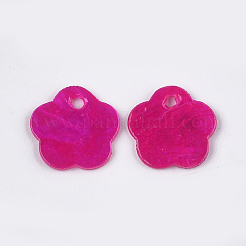 Sprühlackierte Capiz Muschel Charms&nbsp;SSHEL-T006-08