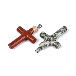 Pendentifs en pierre naturelle & synthétique mixte&nbsp;G-T122-18