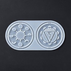 Méditation yoga pendentifs tapis de tasse moules en silicone&nbsp;DIY-B056-02C