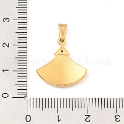 Ionenplattierung (IP) 304 Edelstahlanhänger mit Strass&nbsp;STAS-H182-08G