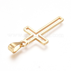 Pendentifs en acier inoxydable 304 avec placage ionique (IP)&nbsp;LS-STAS-G217-13G