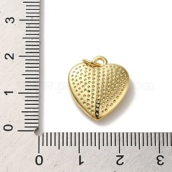Porte micro ouvrent pendentifs zircone cubique en laiton de placage&nbsp;KK-R158-01F-G