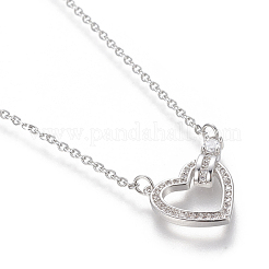 Colgante de latón micro pavé colgante de circonio cúbico&nbsp;NJEW-I230-21