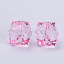 Perles en acrylique transparente&nbsp;TACR-Q259-10mm-V03-01