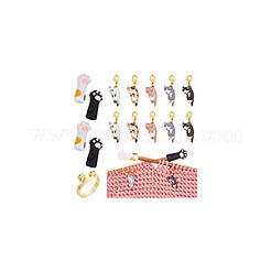 DIY-Strickwerkzeug-Sets mit Katzen- und Pfotenabdruck&nbsp;HJEW-NB00096